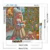 (40*40cm)Christmas Girl - Full Round Drill Diamond Painting