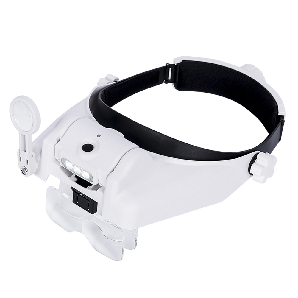 

Headband Magnifier LED Hands Free Magnifying Glass 6 Replaceable Lenses, 501 Original