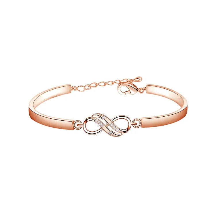 For Daughter - Mother & Daughter Forever Linked Together Double Infinity Bracelet