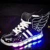 Boy Girl Non-slip Glowing Sneakers Led Light Up Shoes