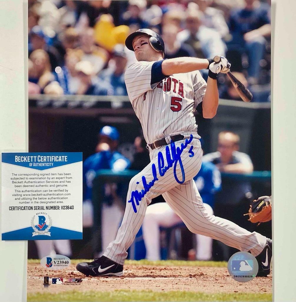 Michael Cuddyer autograph Minnesota Twins signed 8x10 Photo Poster painting BAS COA Beckett