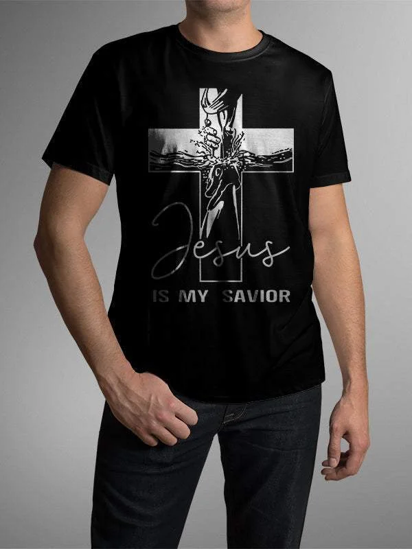 Jesus Is My Savior Crew Neck T-Shirt