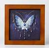 3D DIY Bead Embroidery Butterfly With Frame Home Decor Gift Tabletop Display Kit(Include Embroidery Hoop)