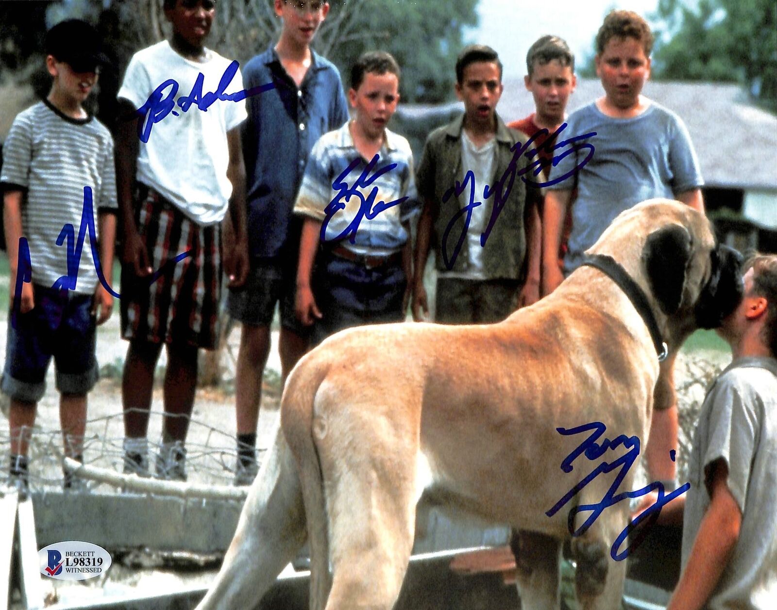 The Sandlot (6) Guiry, Obedzinski +4 Authentic Signed 8x10 Photo Poster painting BAS Witnessed 2