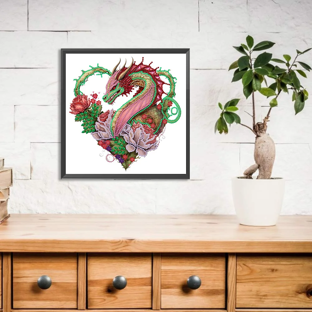Special Shape Diamond Painting 30*30cm - Circling Dragon