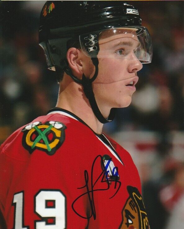 JONATHAN TOEWS SIGNED CHICAGO BLACKHAWKS 8x10 Photo Poster painting #5 Autograph