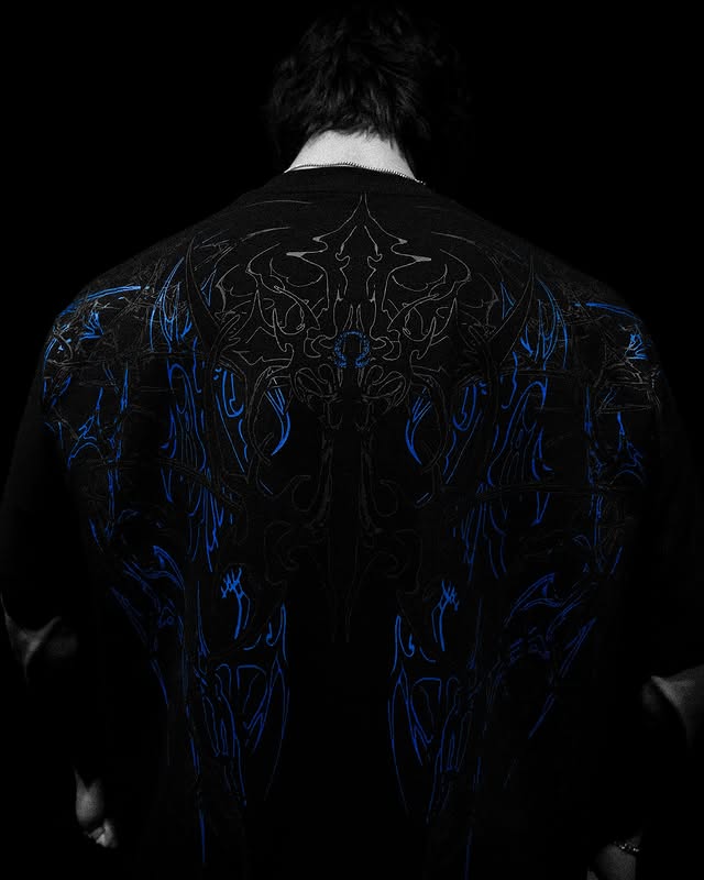 Nightfall’s Grasp Oversized T-Shirt [Blue]