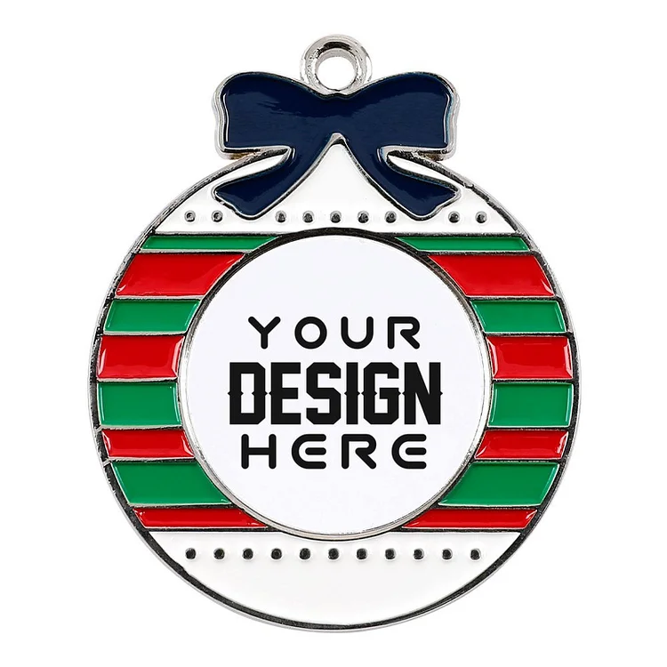 Personalized Design  Souvenirs Alloy Christmas Pendant Full Print