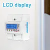 Din Rail 3 Phase 4 Wire Energy Meter AC 380V 100A 50/60Hz Wattmeter KWh Meter