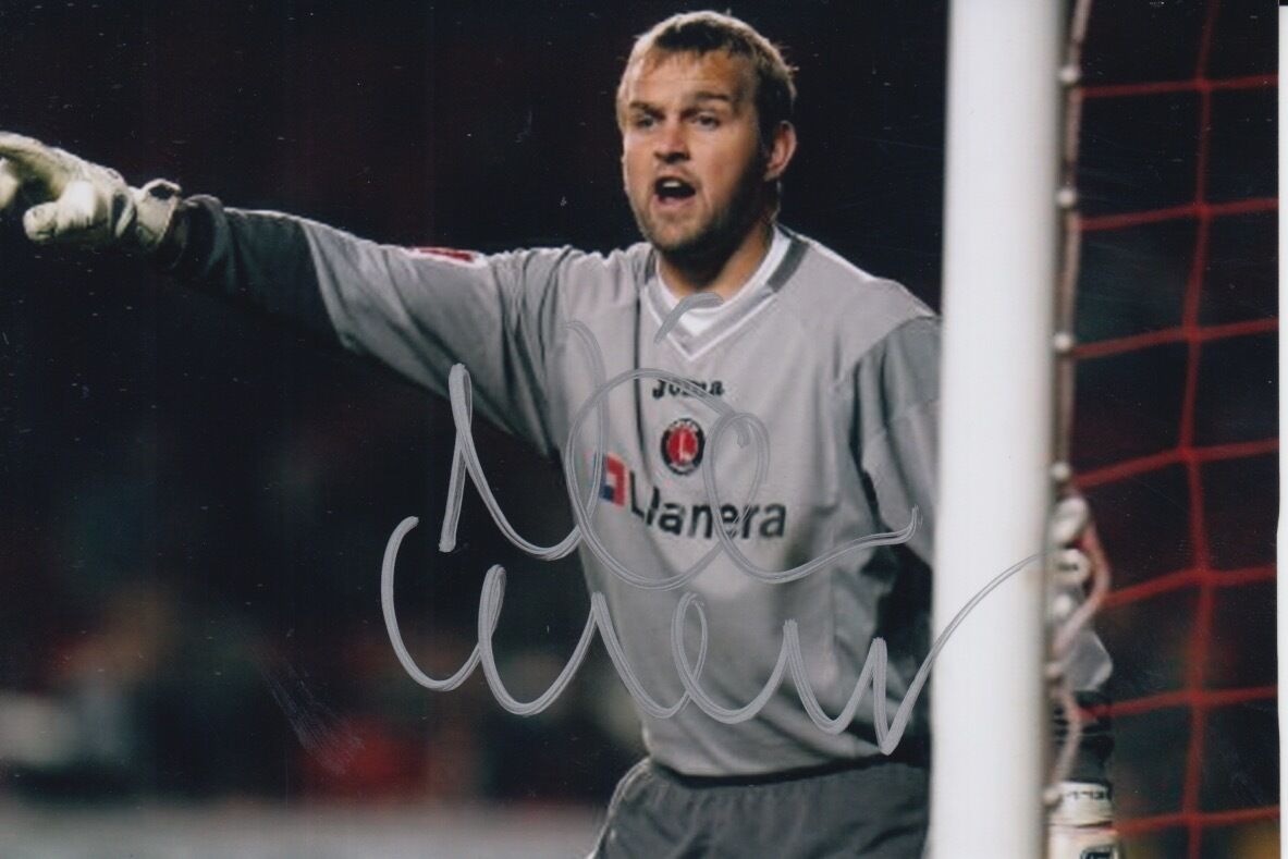 CHARLTON ATHLETIC HAND SIGNED NICKY WEAVER 6X4 Photo Poster painting.