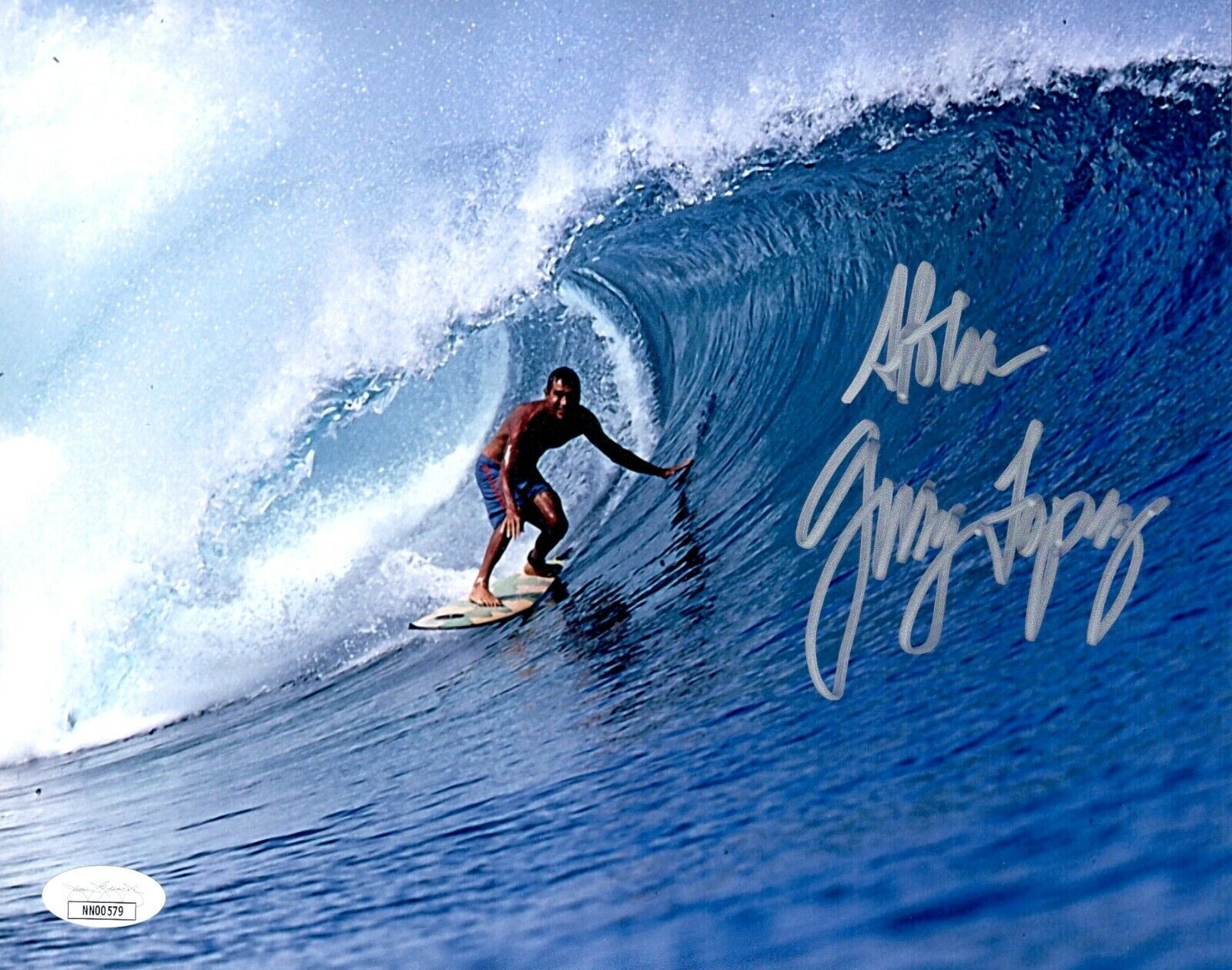 GERRY LOPEZ Signed MR. PIPELINE Surfing Legend 8x10 Photo Poster painting Autograph JSA COA Cert