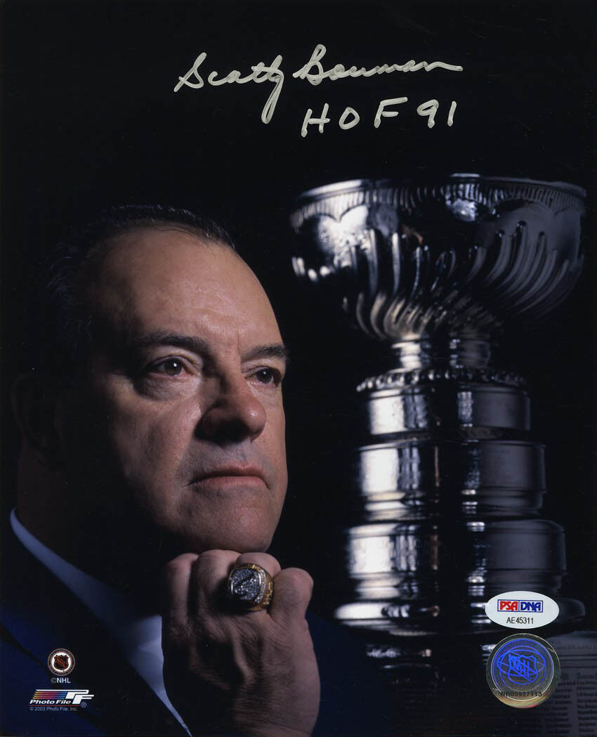 Scotty Bowman SIGNED 8x10 Photo Poster painting Champ Stanley Cup Red Wings PSA/DNA AUTOGRAPHED