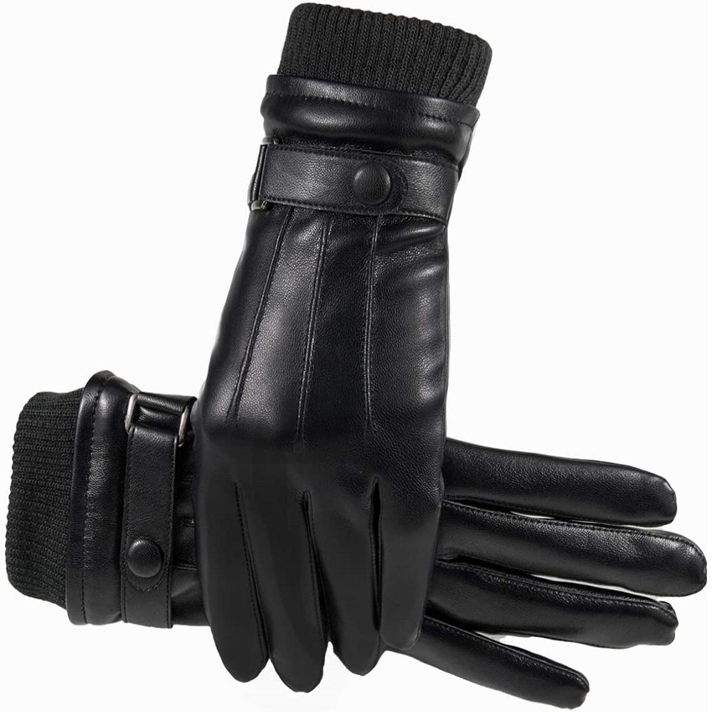 

Winter Men Women Windproof Warm Thick Leather Gloves, 501 Original