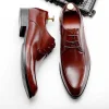 Mens Classic Derby Dress Shoes Leather