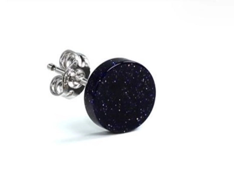 1 Piece Minimalist Geometric Plating Inlay Copper Stone Ear Studs