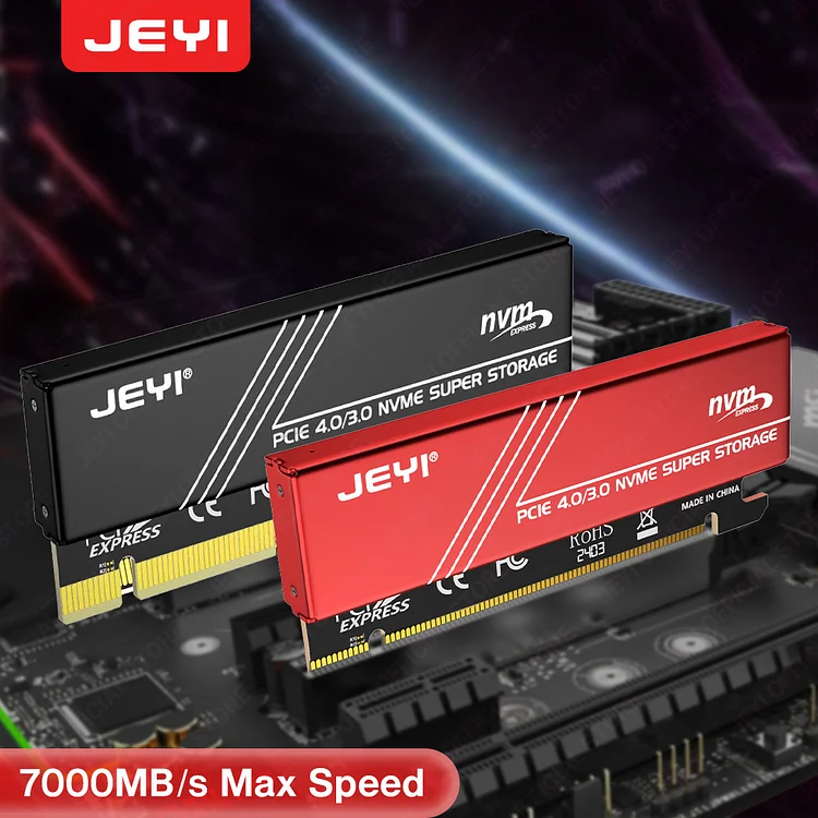JEYI IHyper M.2 X16 FOR 4X NVME PCIE3.0 GEN3 X16 4 * NVME RAID PCI-E - Foto 12