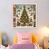 (Stamped/Counted) Christmas Tree And House-11CT Cross Stitch 50*50cm/19.69*19.69in