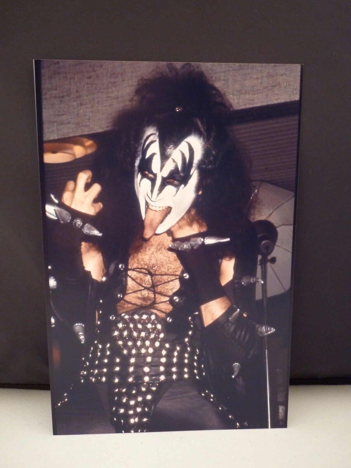 Kiss 1976 Sweden Backstage Gene Simmons 8x12 #2 Photo Poster painting From Original Negative