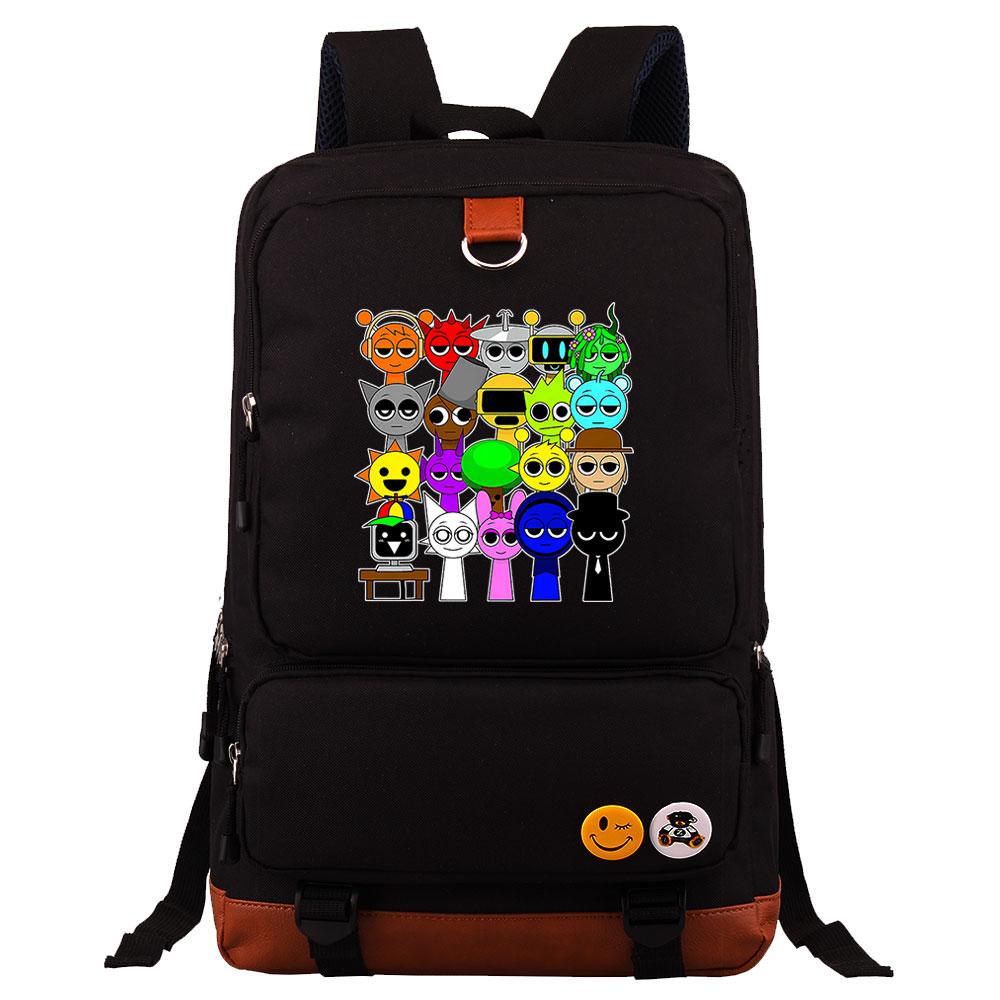 Mayoulove Sprunki Backpack Lightweight Durable Design for School Outdoor Activities-Mayoulove