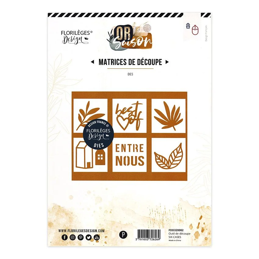 Piggy Craft metal cutting dies cut die mold Various leaf frame series Scrapbook paper craft knife mould blade punch stencils die