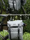 Bike Rear Rack Double Pannier Bag for Cycling Traveling Commuting (Graphite Grey)
