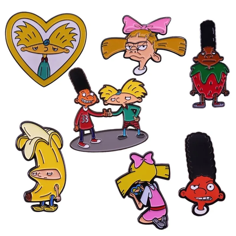 Hey Arnold 、Rugratg Gowild Fun Cartoon Movie Enamel Pins Badges ...