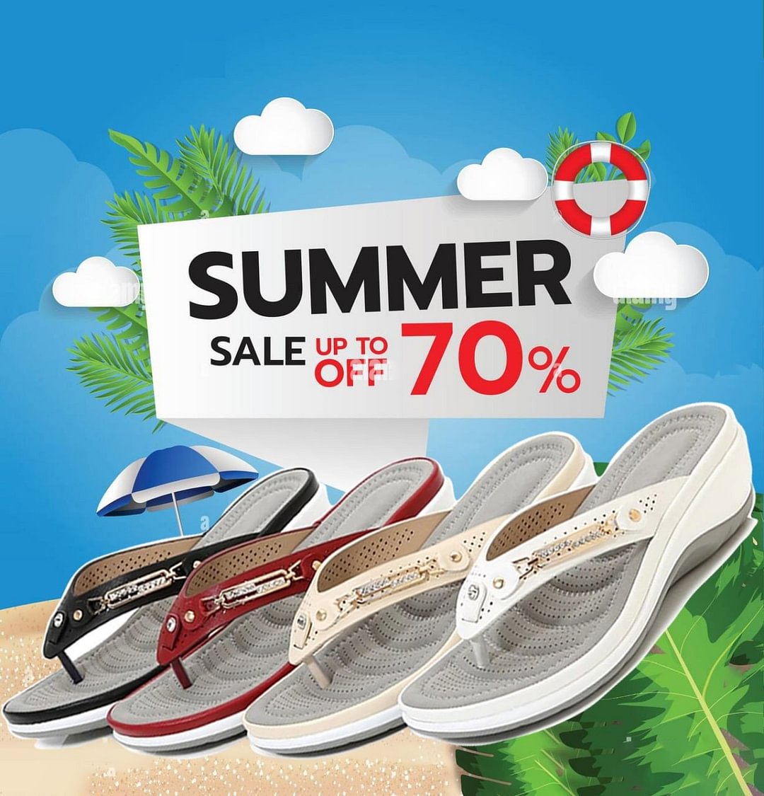 🔥TOP SALE SUMMER 🔥 Women's Arch Support Soft Cushion Flip Flops Thong Sandals Slippers