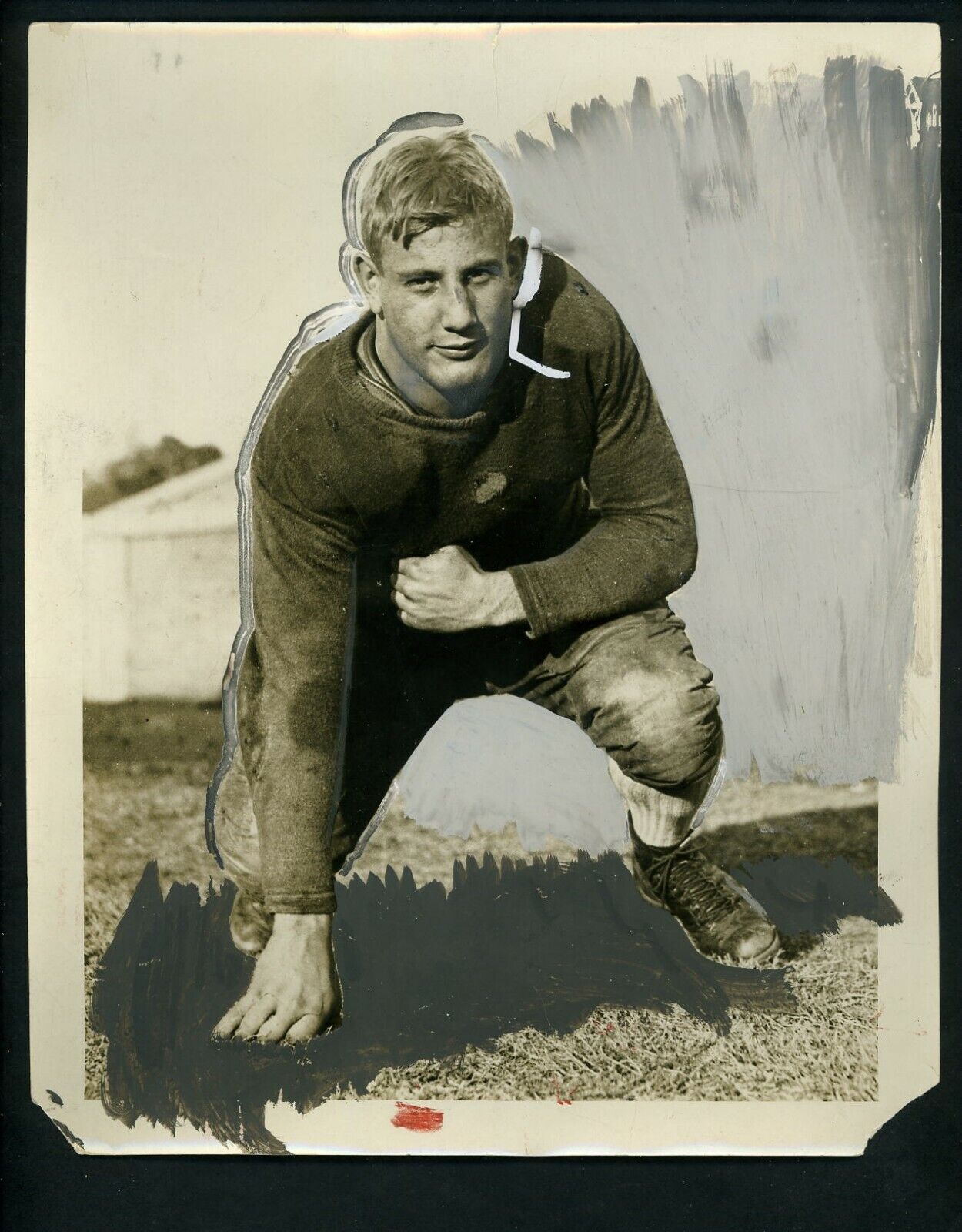 Raleigh Dremmon Guard Alternate Captain 1928 Press Photo Poster painting Georgia Tech University