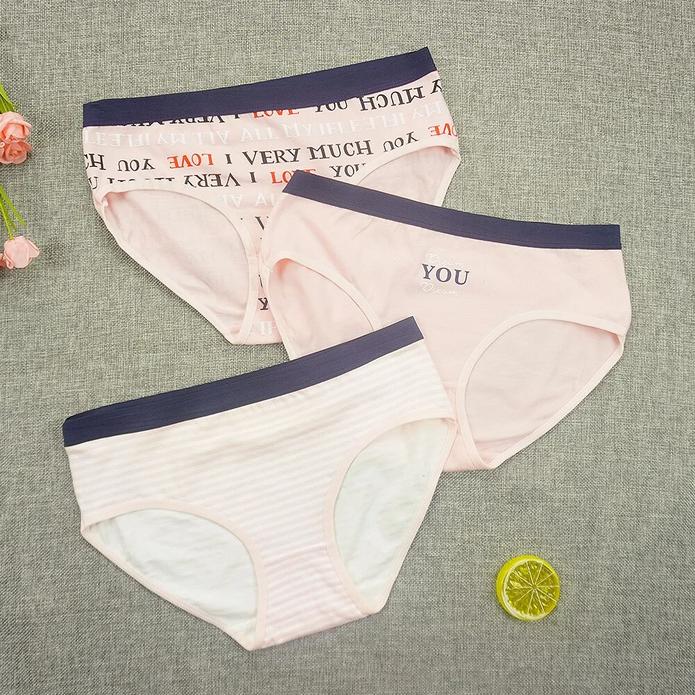 Billionm 3pcs/lots Panties Women Cotton Briefs Underpants Japan Cartoon Kawaii Underwear Animal Printed Ladies Cute Shorts