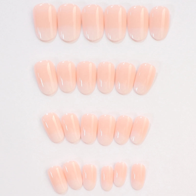 Minimalist Gradient Color Plastic Press-on Nails 1 Set