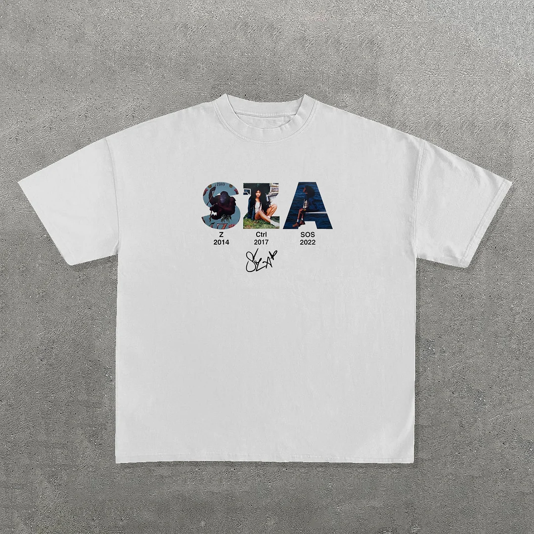 SZA  Album Print Short Sleeve T-Shirt