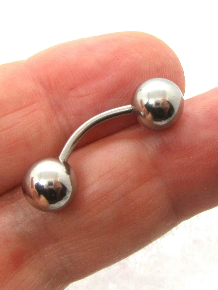 pornhint Pornhint Genital Jewelry Ladder VCH Hafada Scrotum Frenum PA Prince Albert Penis Piercing Barbell Big Balls Curved Barbell 14G 12G 10G huge anal beads