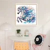 Flower Horse-11CT Stamped Cross Stitch 45*45cm