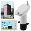 Ultrasonic Water Tank Liquid Level Meter with Temperature Sensor Time Display