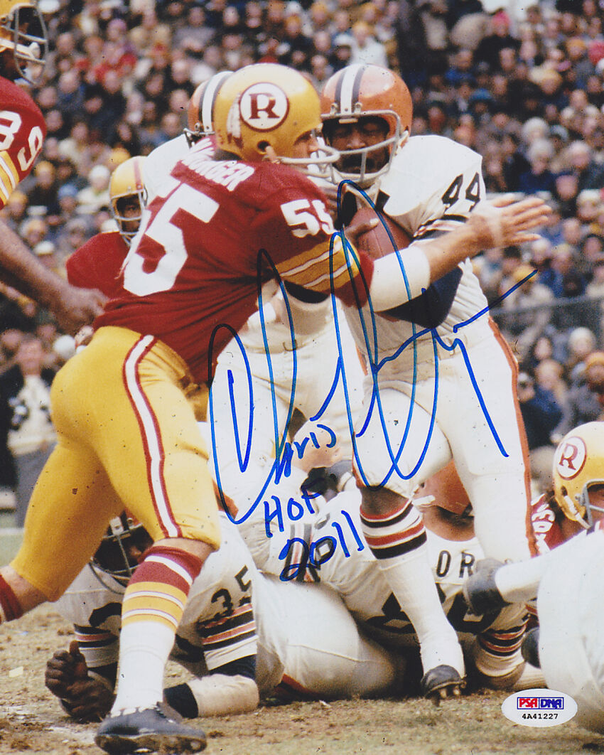 Chris Hanburger SIGNED 8x10 Photo Poster painting + HOF 2011 Redskins ITP PSA/DNA AUTOGRAPHED