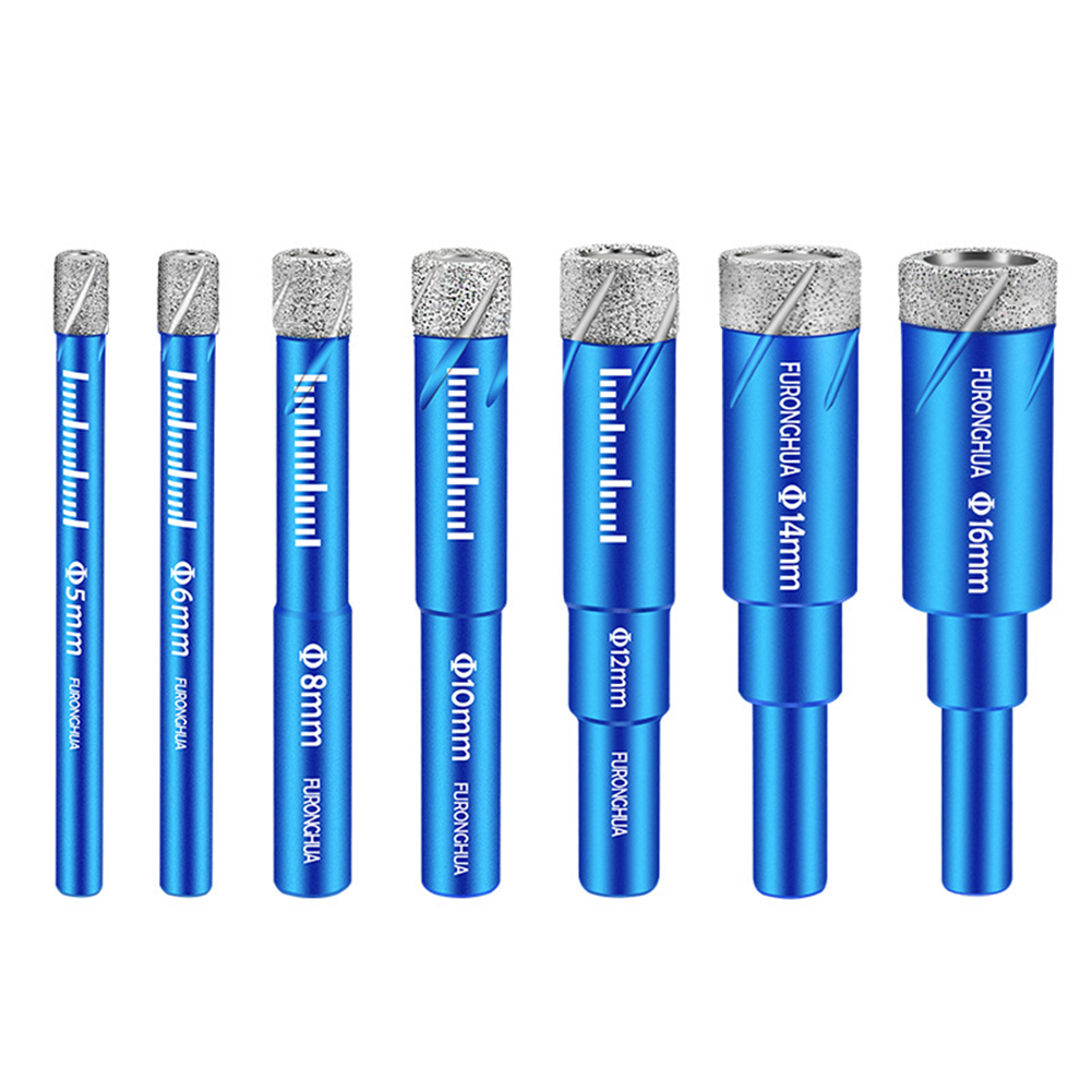 

7pcs Brazed Dry Drill Multifunction Marble Vitrified Brick Eye Dryer Opener, 501 Original