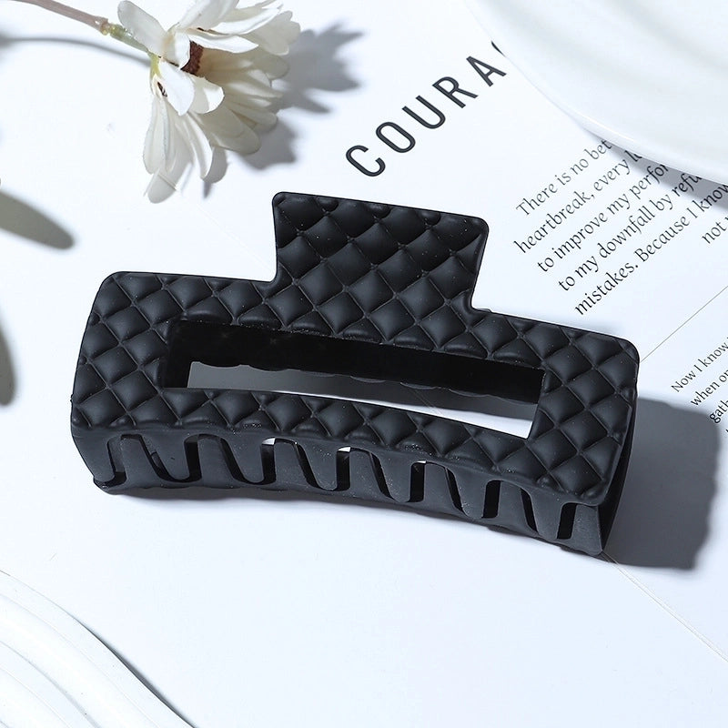 Elegant Minimalist Solid Color Plastic Resin Hair Claws