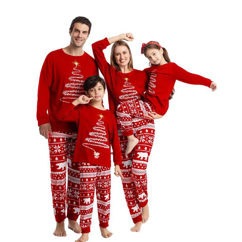 2022 Stylish Christmas Home Matching Pajama Set