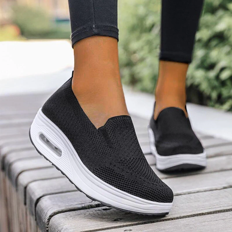 Women's Orthopedic Sneakers Slip on Air Cushion Walking Shoes
