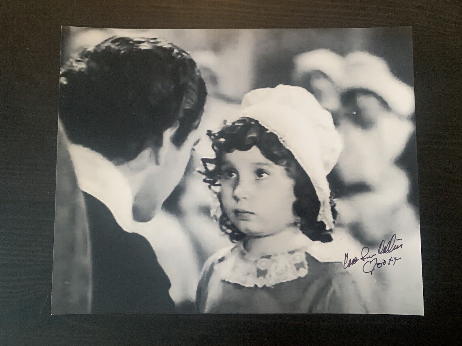 CORA SUE COLLINS Signed 8x10 Photo Poster painting 1930s & 40s CHILD MOVIE STAR