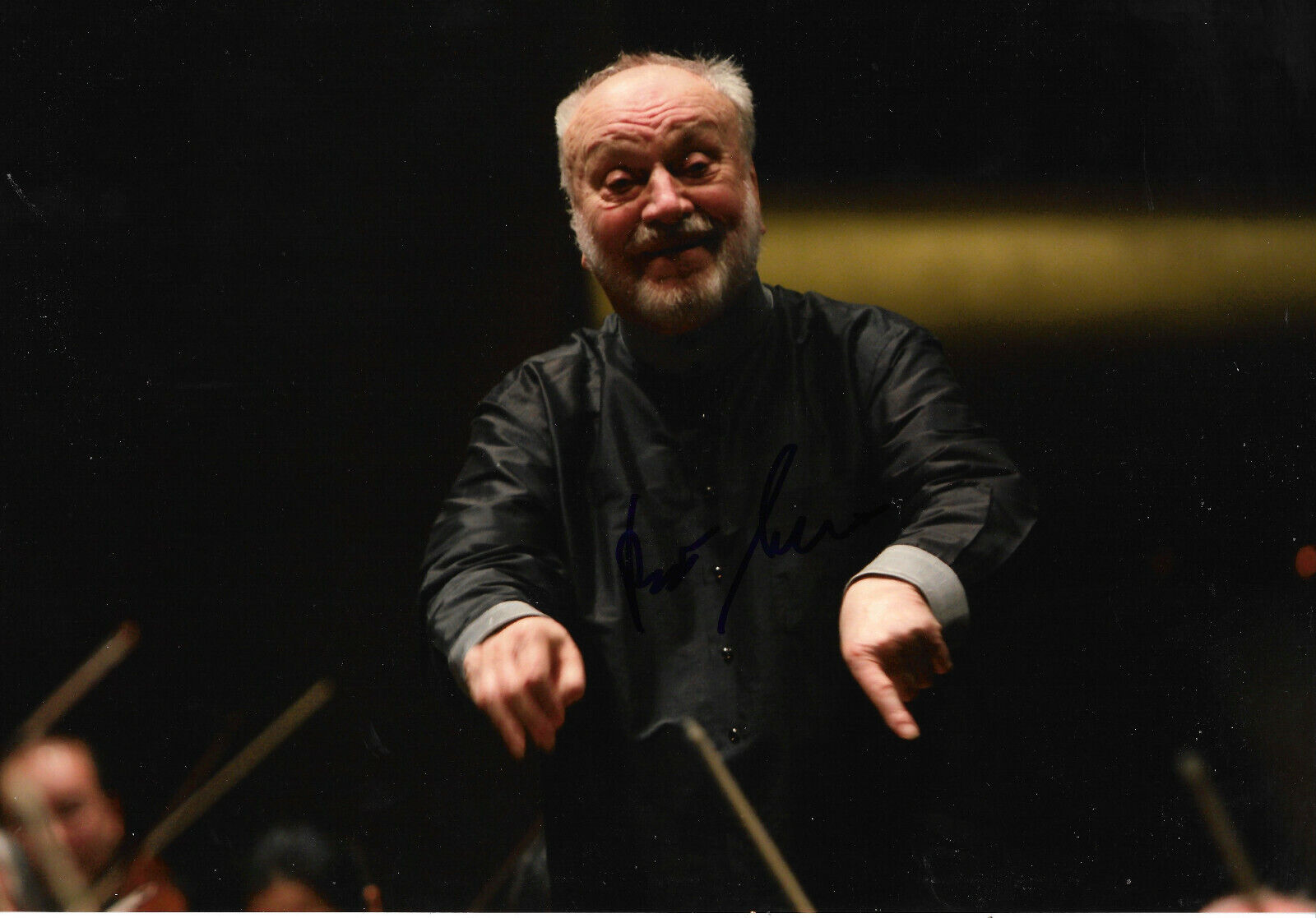 Kurt Masur Conductor signed 8x12 inch Photo Poster painting autograph