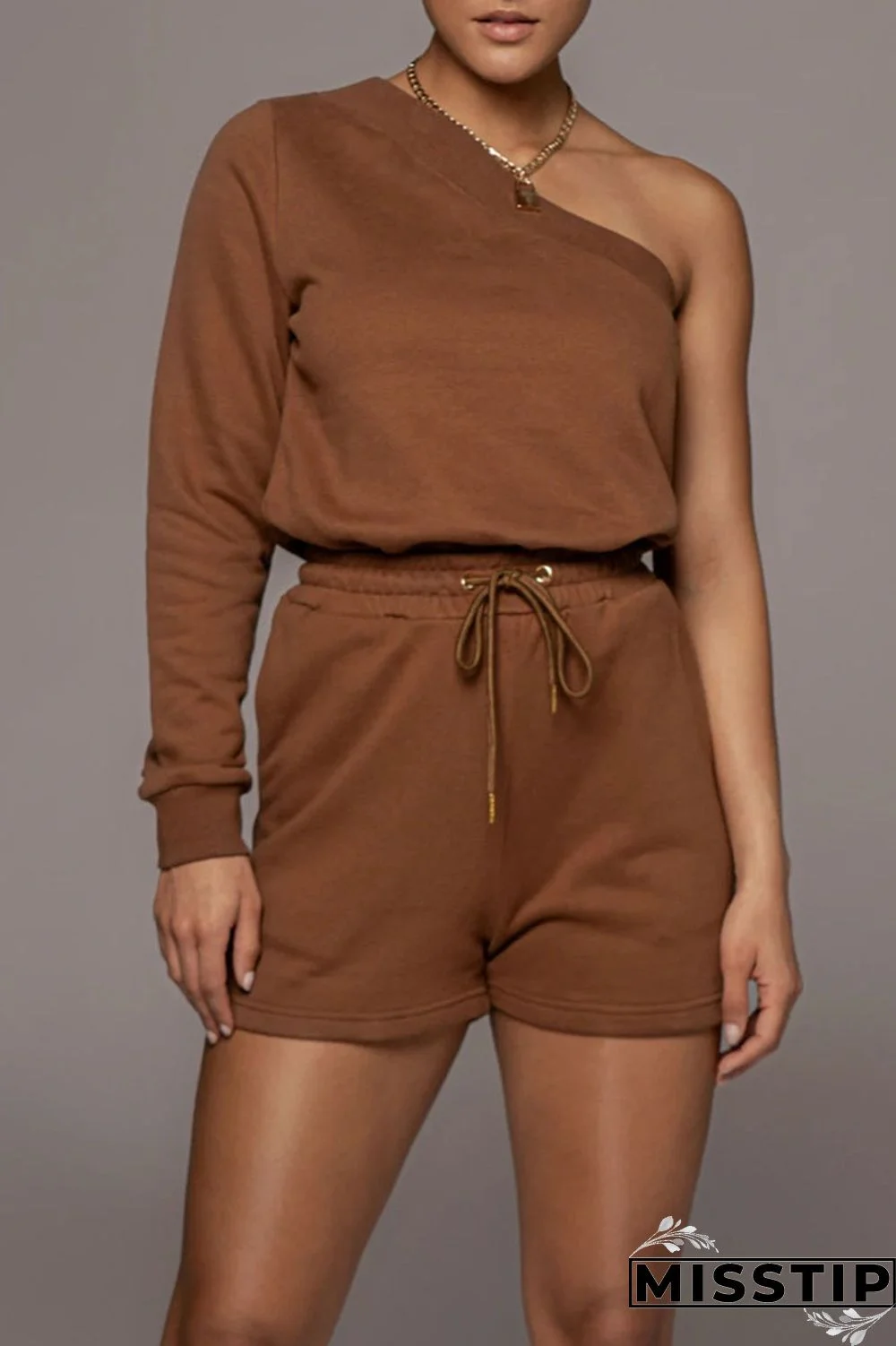 Black Casual Solid Patchwork Asymmetrical Oblique Collar Long Sleeve Two Pieces