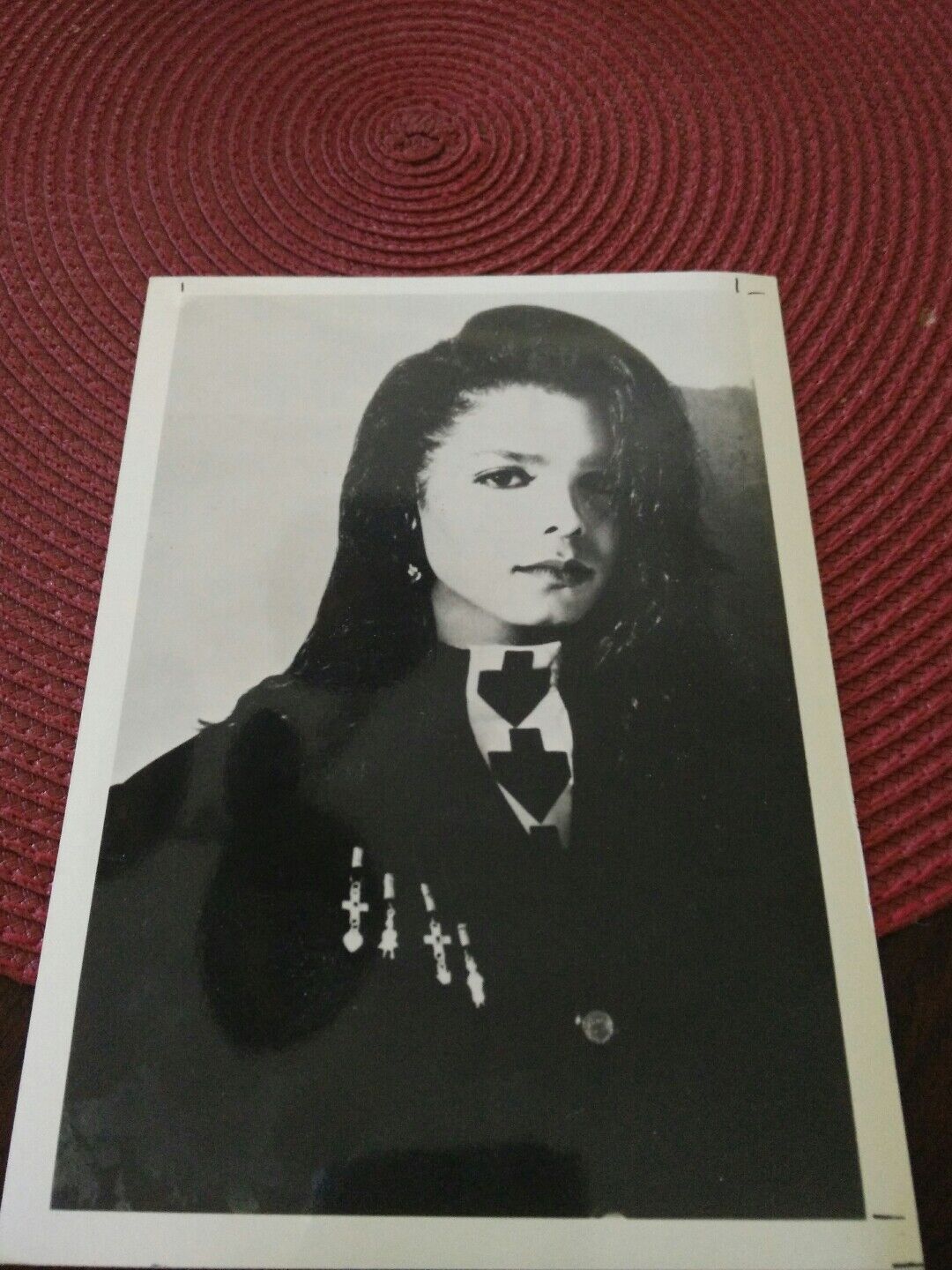 Janet Jackson 5x7 促销宣传照片图片 B & W