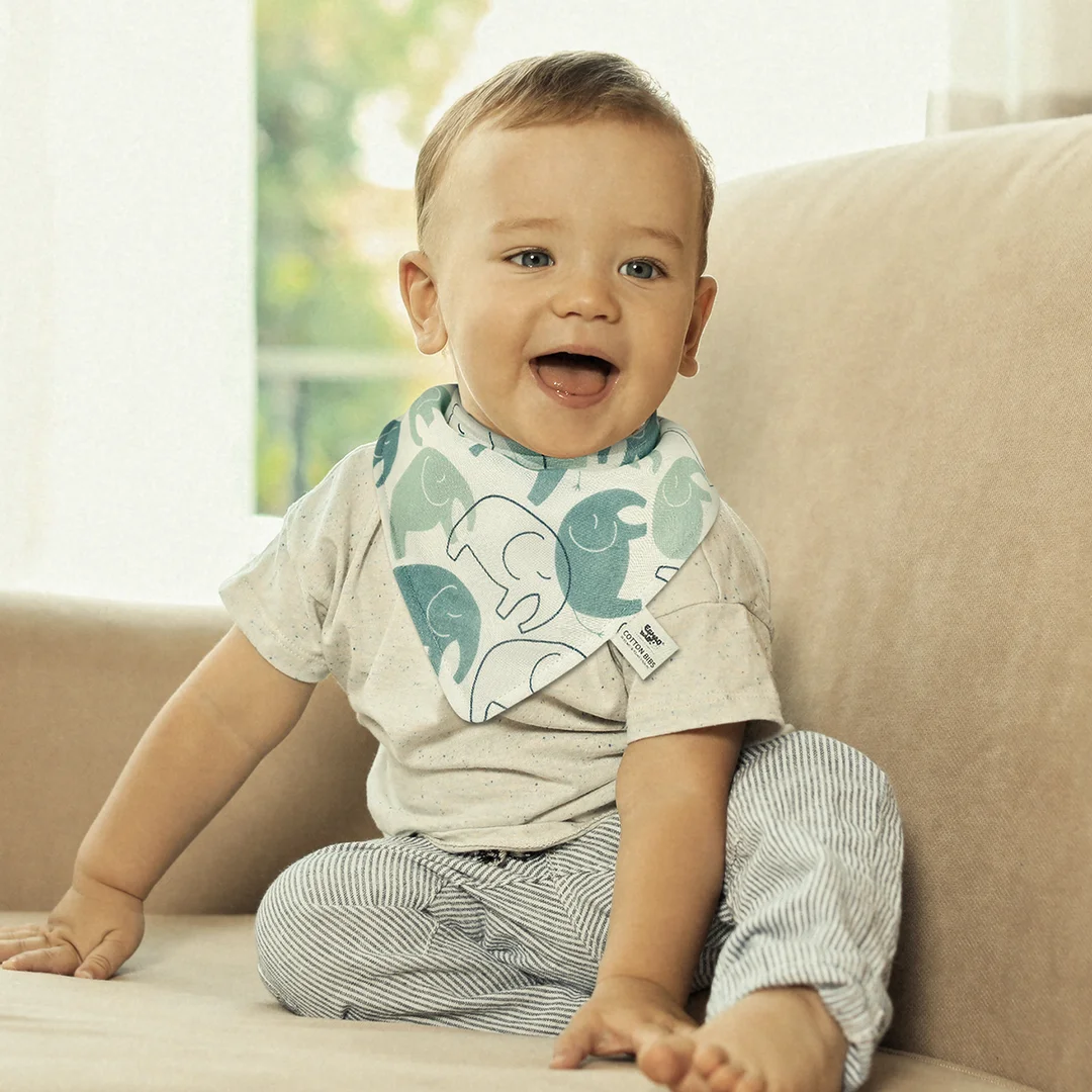 Egmao Baby Bandana Bibs Super Soft - Dreaming Sky