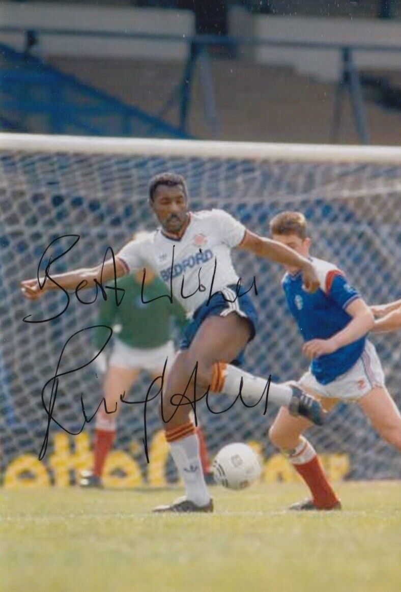 RICKY HILL HAND SIGNED 6X4 Photo Poster painting LUTON TOWN FOOTBALL AUTOGRAPH 1