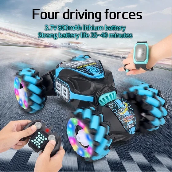 (Christmas Pre-Sale Gift - 50% Off Now) Gesture Sensing RC Stunt Car With Light & Music