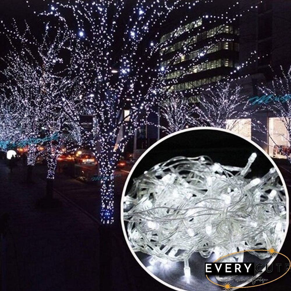 New Arrival 8 Modes Christmas Fairy Light Outdoor Waterproof AC 220V/110V 50M/20M/10M 500/200/100LED Fairy LED String Light Chirstmas String Garland For Xmas Wedding Christmas Party Holiday