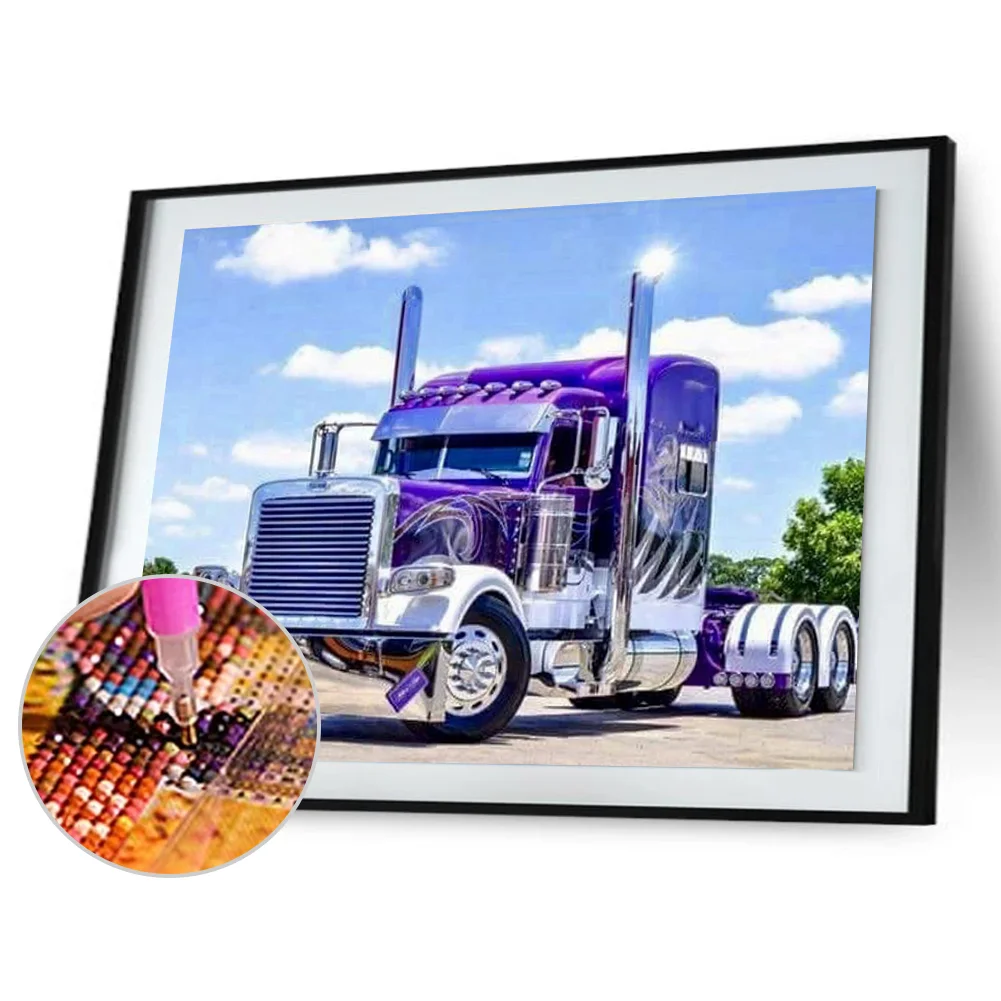 Diamond Painting - Full Round Drill - Vehicle in Farm