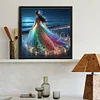 Diamond Painting-DIY Full Round Drill Girl(40x40cm)