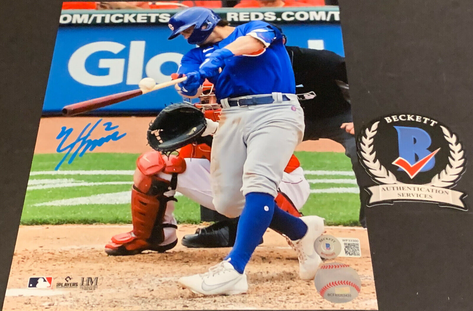 Nico Hoerner Chicago Cubs Autographed Signed 8x10 Photo Poster painting Beckett WITNESS COA